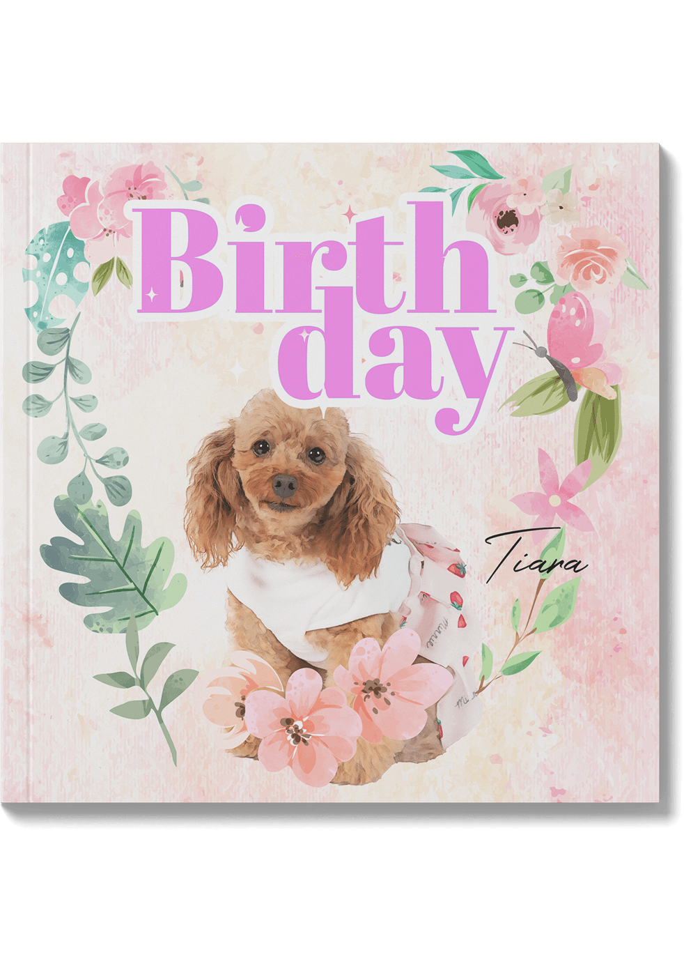ペットの誕生日プレゼント女の子デザイン